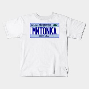 Minnetonka, Minnesota License Plate Kids T-Shirt